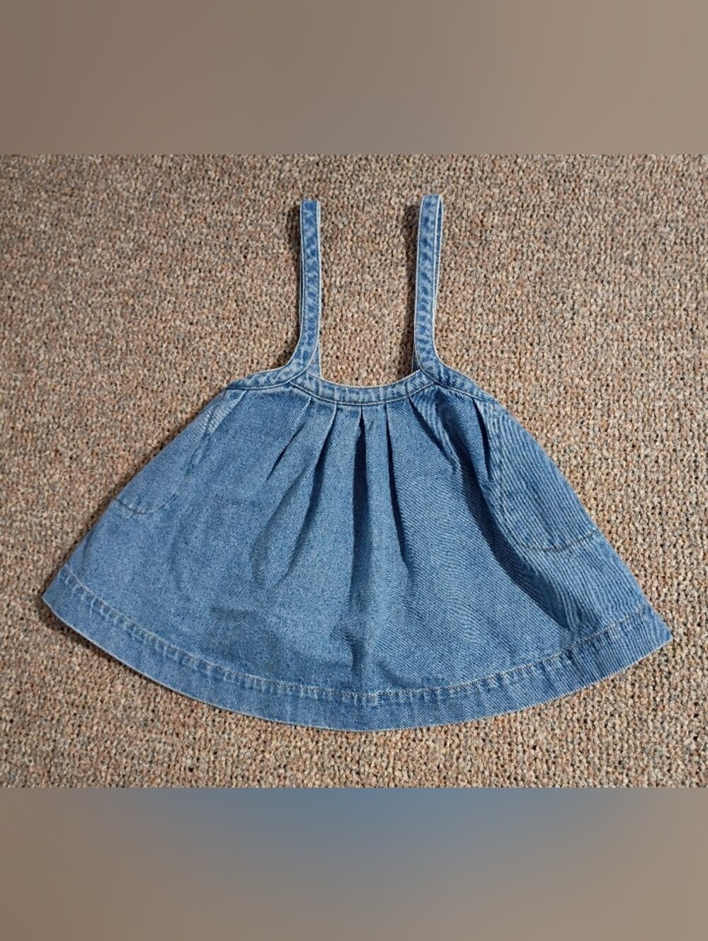 The Simple Folk Denim Pinafore 3/4Y EUC